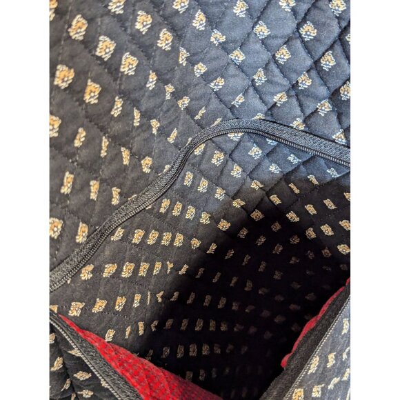 Vera Bradley Hanging Garment Bag Retired Pattern Black Provençal Fabric With Yel - Picture 8 of 11